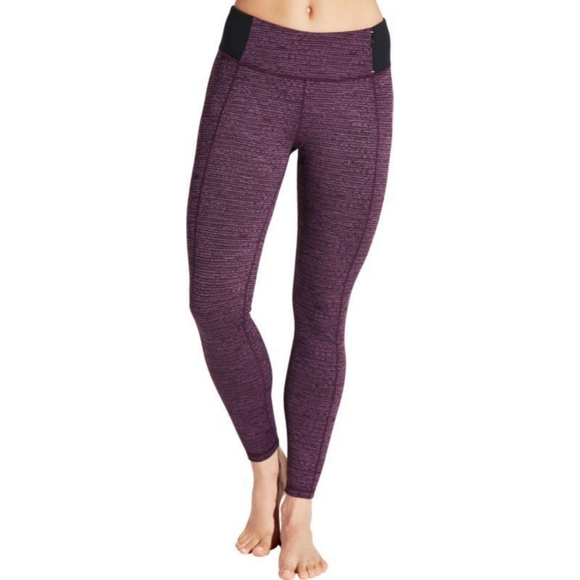 CALIA by Carrie Underwood Pants - Calia By Carrie Underwood Purple & Black Ribbed Warm Novelty Fleece Leggings